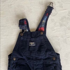 **SOLD Oshkosh navy corduroy overalls 18M